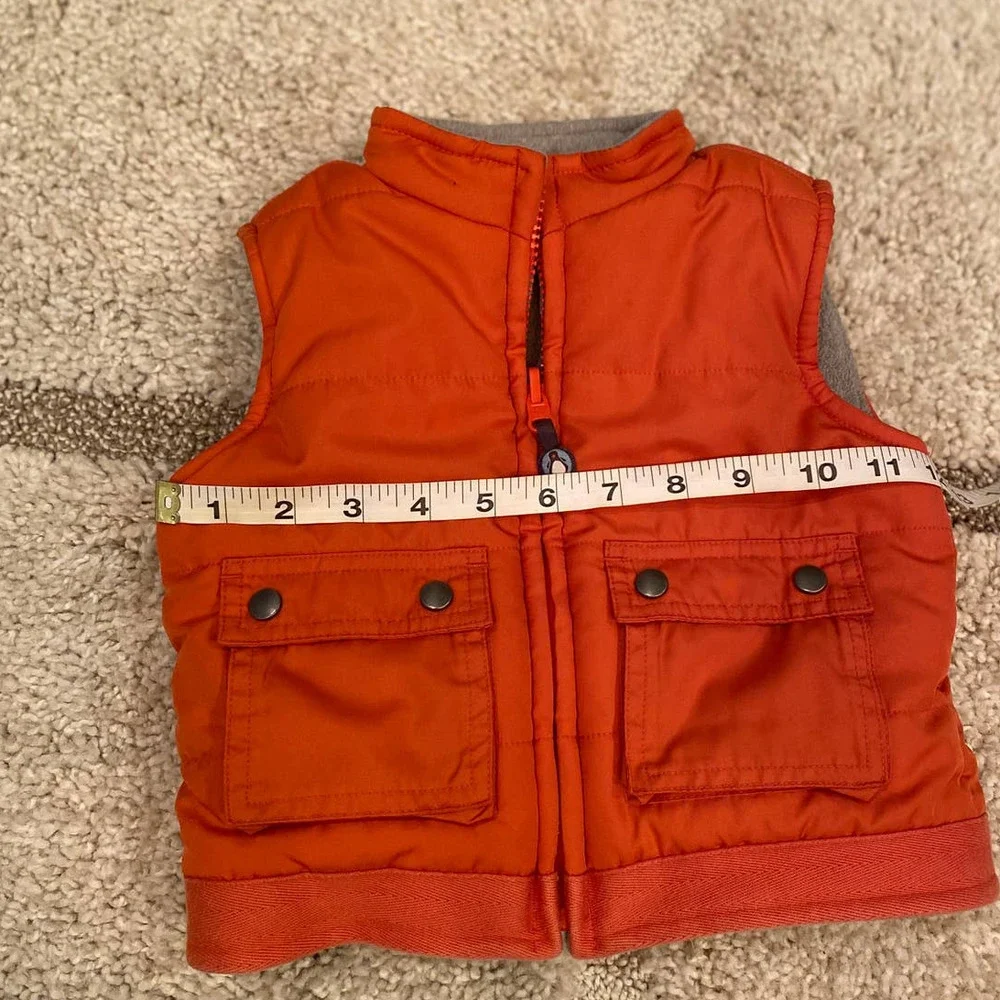 Janie & Jack Orange Reversible vest